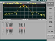 LNAU-0146-648 Amateur VHF Preamplifier Gain and Passband (S21)